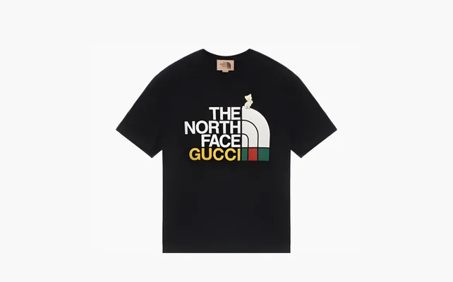 Одежда Gucci x The North Face T-shirt «Black» черный