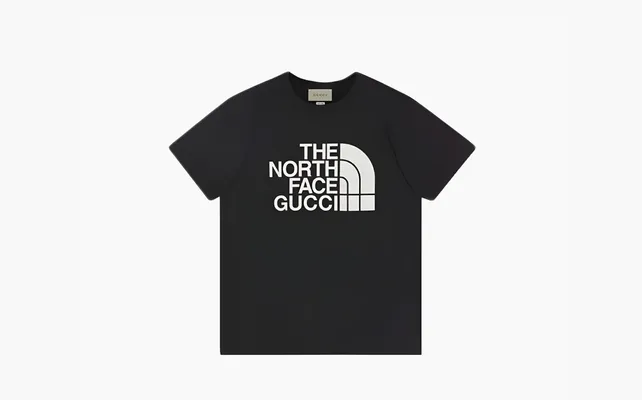 Одежда Gucci x The North Face T-shirt «Black/White» черный
