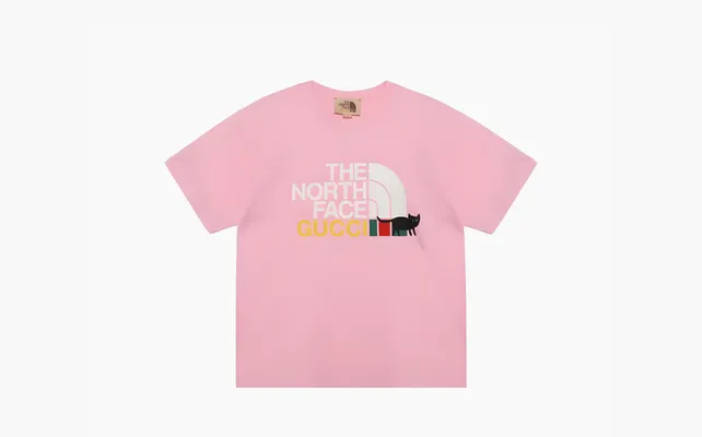 Одежда Gucci x The North Face T-shirt «Light Pink» розовый