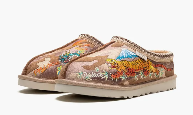 Обувь Ugg Tasman Slipper x Palace «Chestnut Camo» коричневый