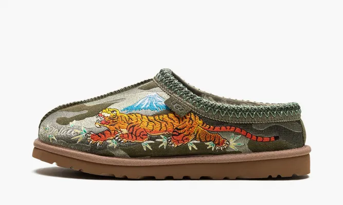Обувь Ugg Tasman Slipper x Palace «Burnt Olive Camo» зеленый