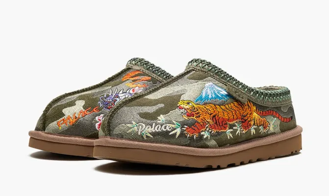 Обувь Ugg Tasman Slipper x Palace «Burnt Olive Camo» зеленый