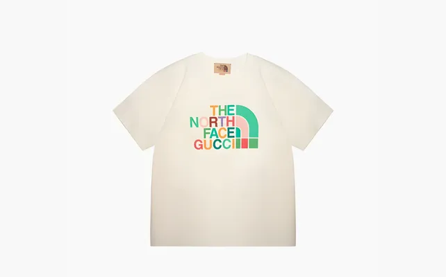 Одежда Gucci x The North Face T-shirt «Ivory/Multicolor» белый