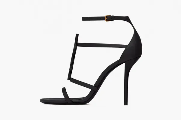 Обувь Saint Laurent Cassandra Sandals In Smooth Leather «Black» черный