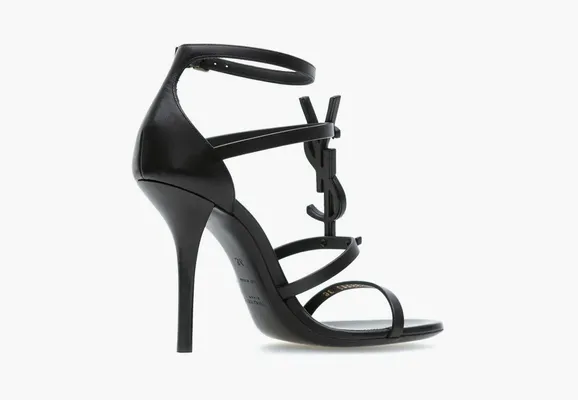 Обувь Saint Laurent Cassandra Sandals In Smooth Leather «Black» черный