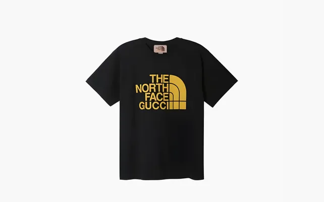 Одежда Gucci x The North Face T-shirt «Black» черный