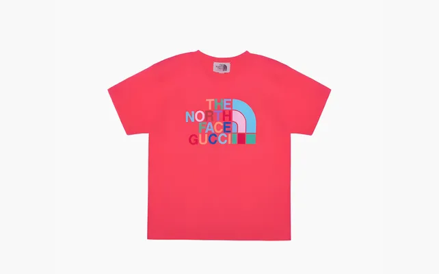 Одежда Gucci x The North Face T-shirt «Red Multi» красный