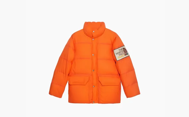 Одежда Gucci x The North Face Padded Jacket «Orange» оранжевый