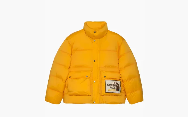  Gucci x The North Face Padded Jacket «Yellow» zhyeltye