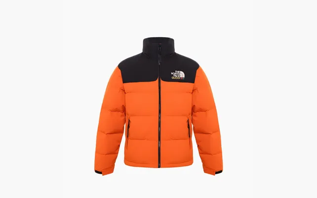  Gucci x The North Face Down Jacket «Orange/Black» oranzhevye