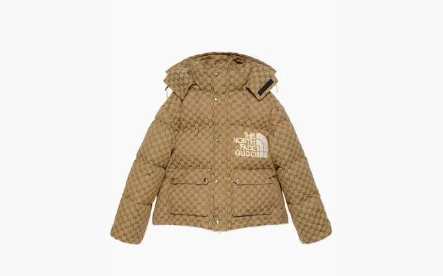  GUCCI X The North Face Print Jacket «Beige/Ebony» bezhevye