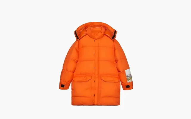  Gucci x The North Face Down Jacket «Orange» oranzhevye
