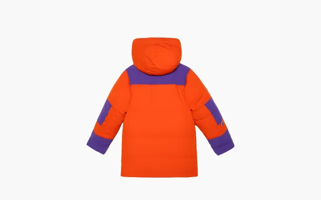  Gucci x The North Face Long Down Jacket «Orange/Purple/Green» oranzhevye
