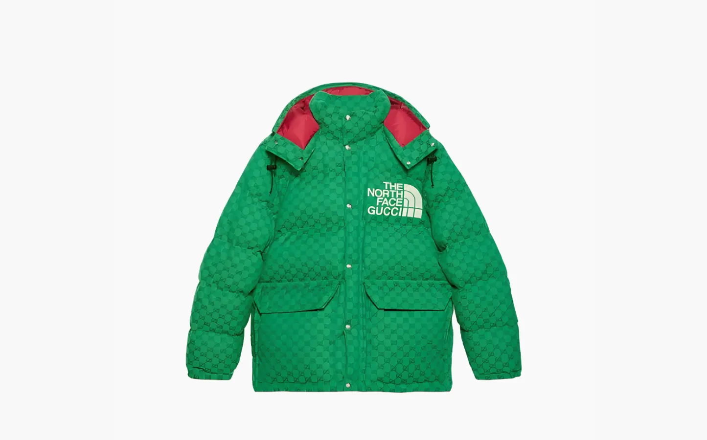 Gucci x The North Face Down Coat «Green/Dark Green»
