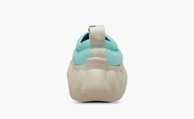  Crocs Overpuff Shorty «Aquamarine Multi» golubye