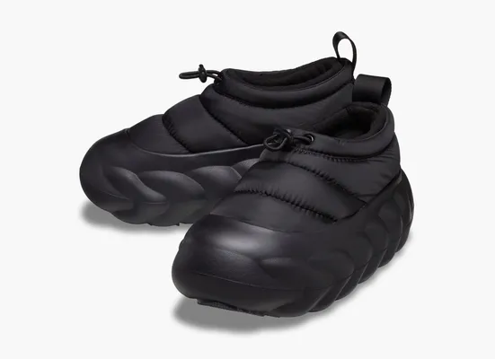  Crocs Overpuff Shorty «Black» chyernye