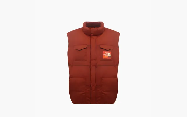  Gucci x The North Face Nylon Down Vest «Brown Red» korichnevye