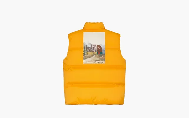  Gucci x The North Face Down Vest «Yellow» zhyeltye