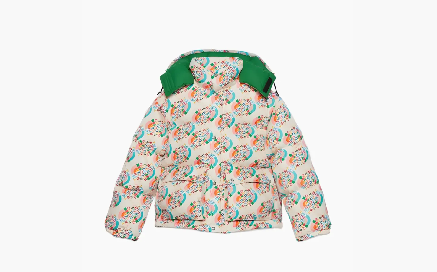Gucci x The North Face Down Jacket «Multicolor/Ivory»