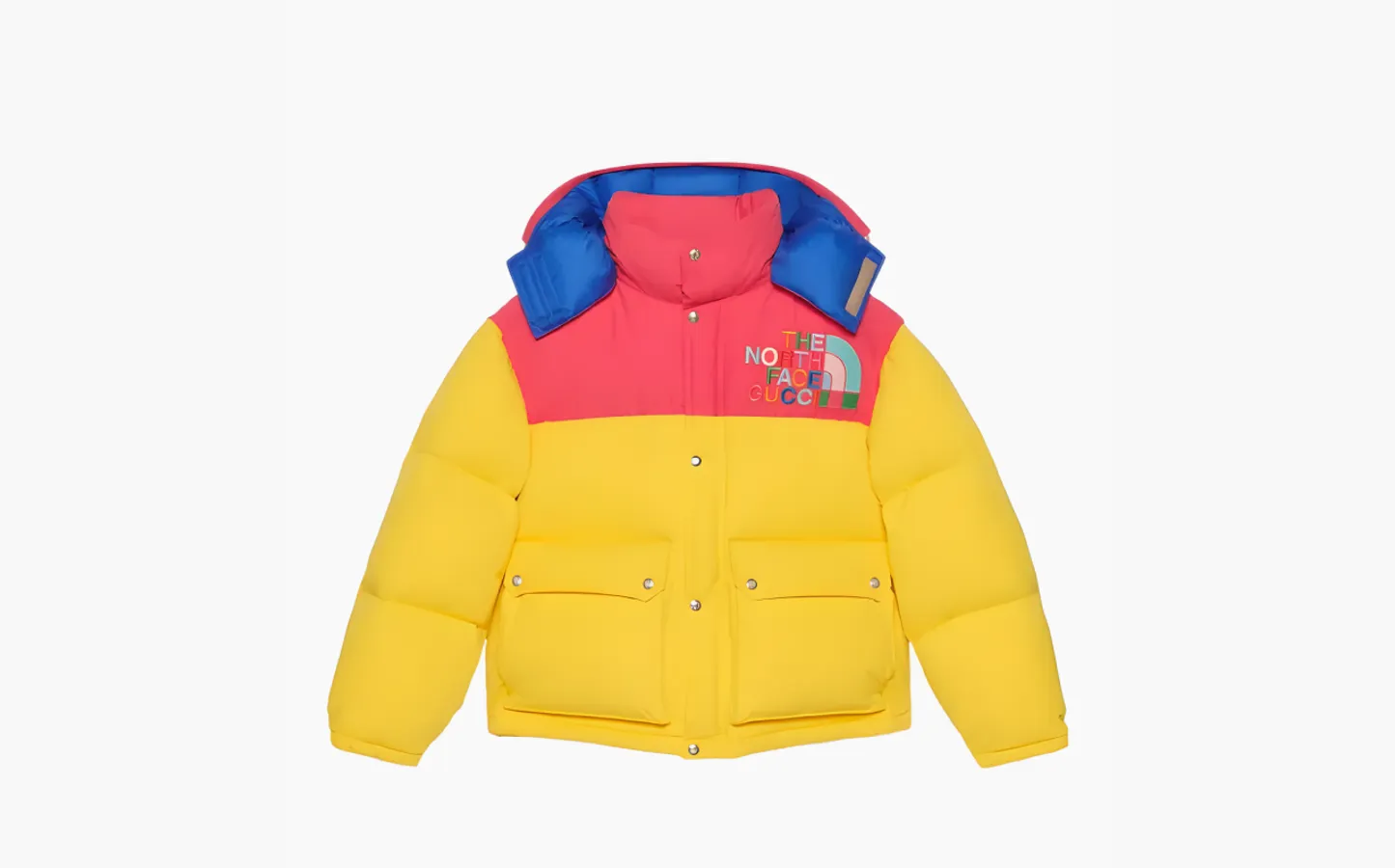 Gucci x The North Face Down Jacket «Yellow/Multicolor»
