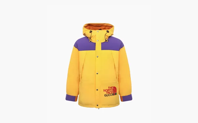  Gucci x The North Face Down Jacket «Yellow/Purple» zhyeltye