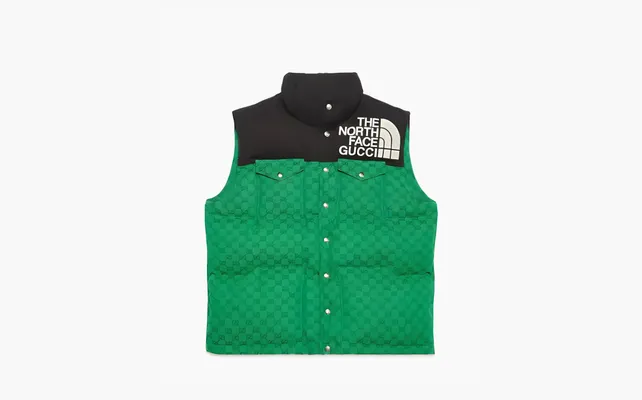  Gucci x The North Face Padded Vest «Green/Black» zelyenye