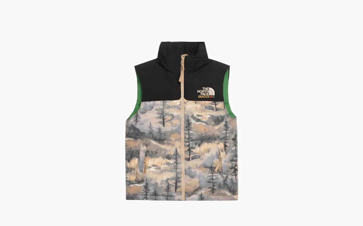 Gucci x The North Face Down Vest «Forest Print»