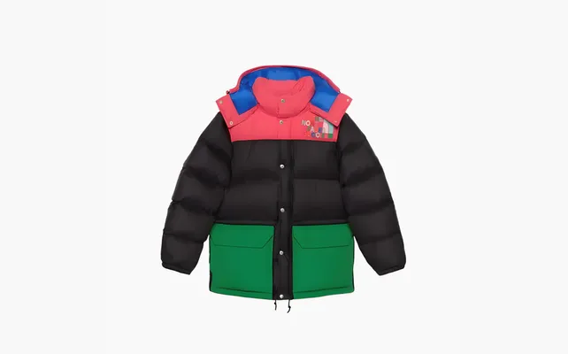  Gucci x The North Face Down Jacket «Black/Multicolor» chyernye