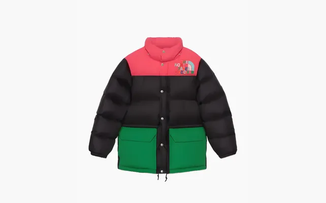  Gucci x The North Face Down Jacket «Black/Multicolor» chyernye