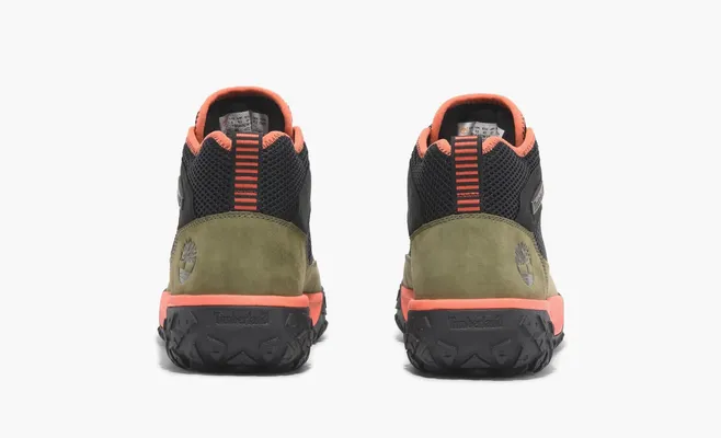 Обувь Timberland Greenstride Motion 6 Mid Hiking Boot «Black W Medium Green» черный