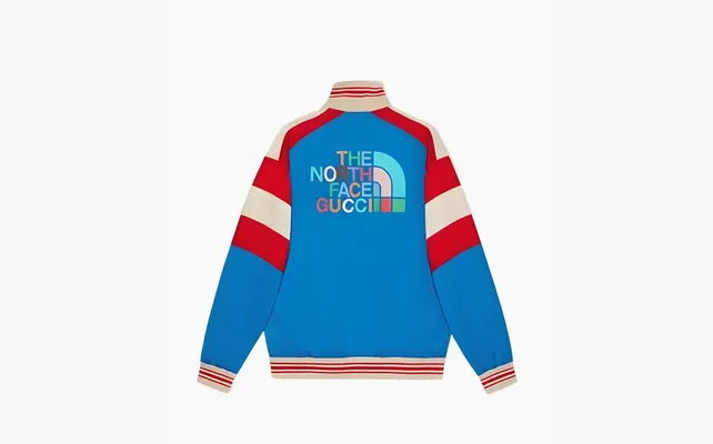  Gucci x The North Face Jackets Men «Light Blue» golubye