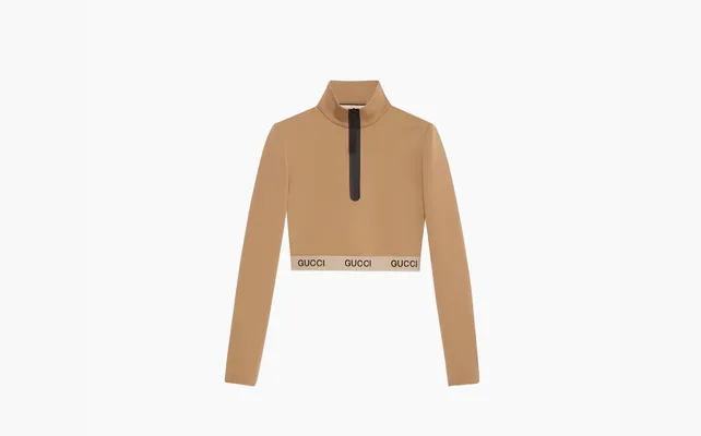 Одежда Gucci x The North Face Cropped Top «Camel» korichnevye
