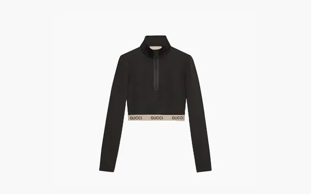 Одежда Gucci x The North Face Cropped Top «Black» chyernye