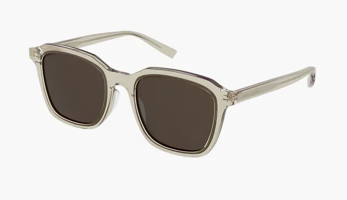 Аксессуары Saint Laurent Square SL 457 Sunglasses «Yellow/Brown» zhyeltye