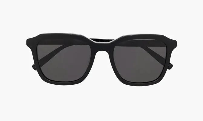 Аксессуары Saint Laurent Eyewear Square Frame Sunglasses «Black» chyernye