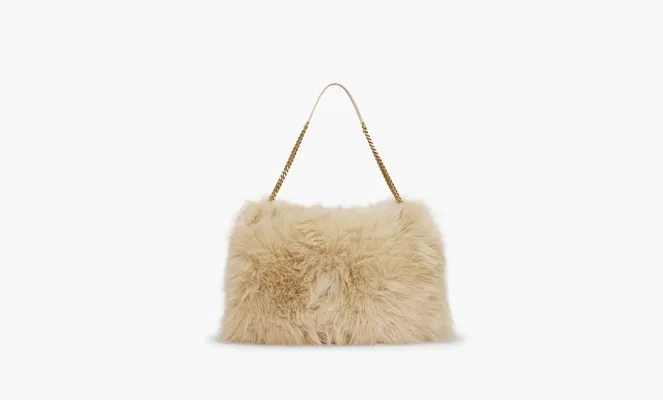  Saint Laurent Oversized Niki Chain Bag bezhevye
