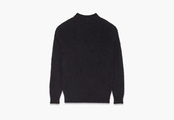 Одежда Saint Laurent Sweater 90s In Mohair «Black & Natural» chyernye