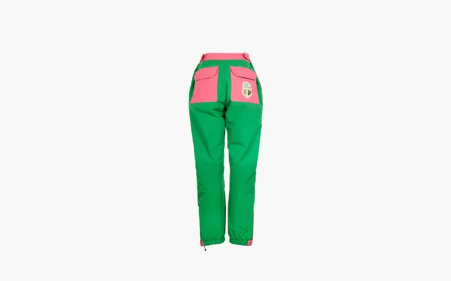 Одежда Gucci x The North Face Trousers «Green Pink» zelyenye