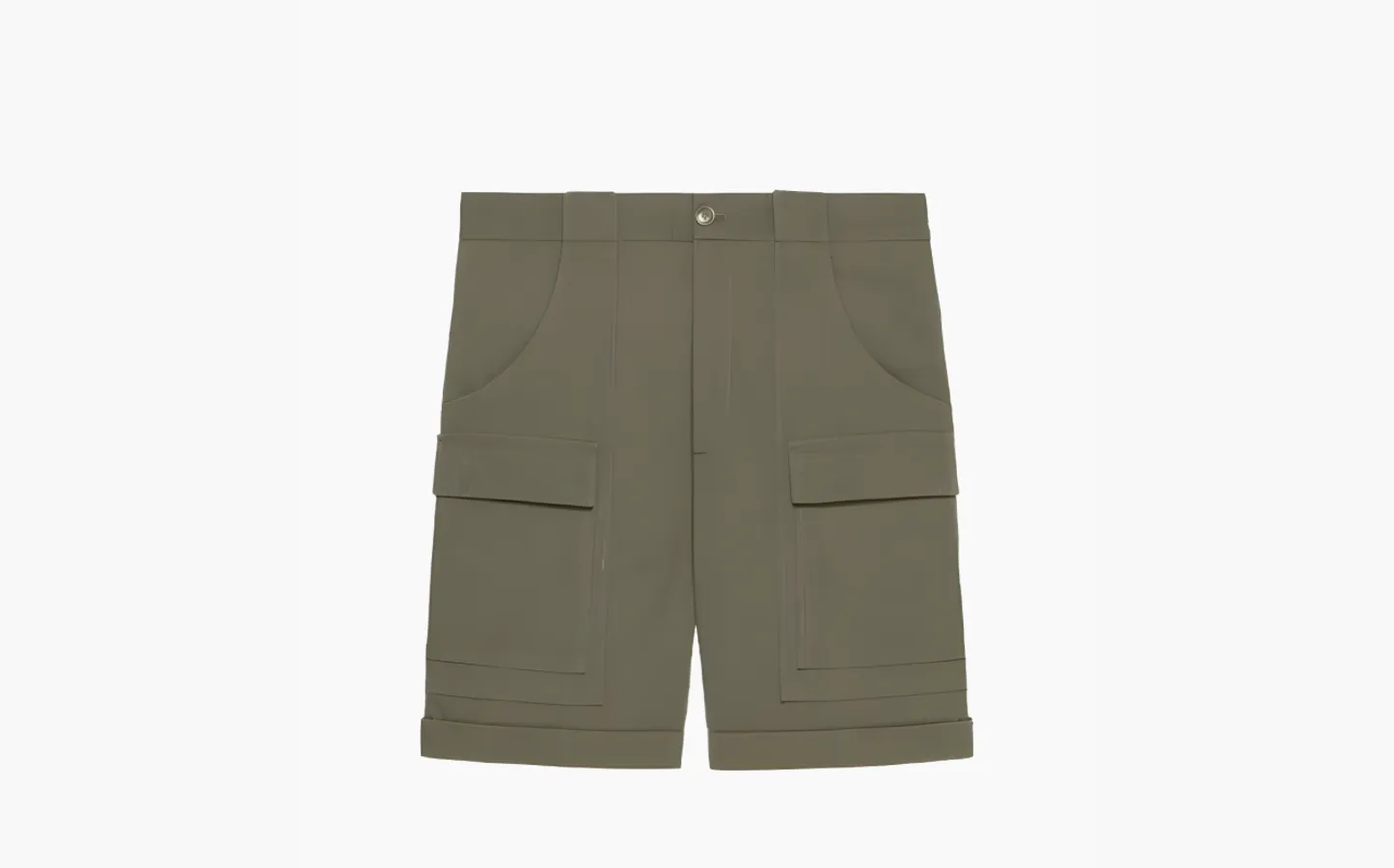 Gucci x The North Face Web Print Cotton Shorts «Army Green»