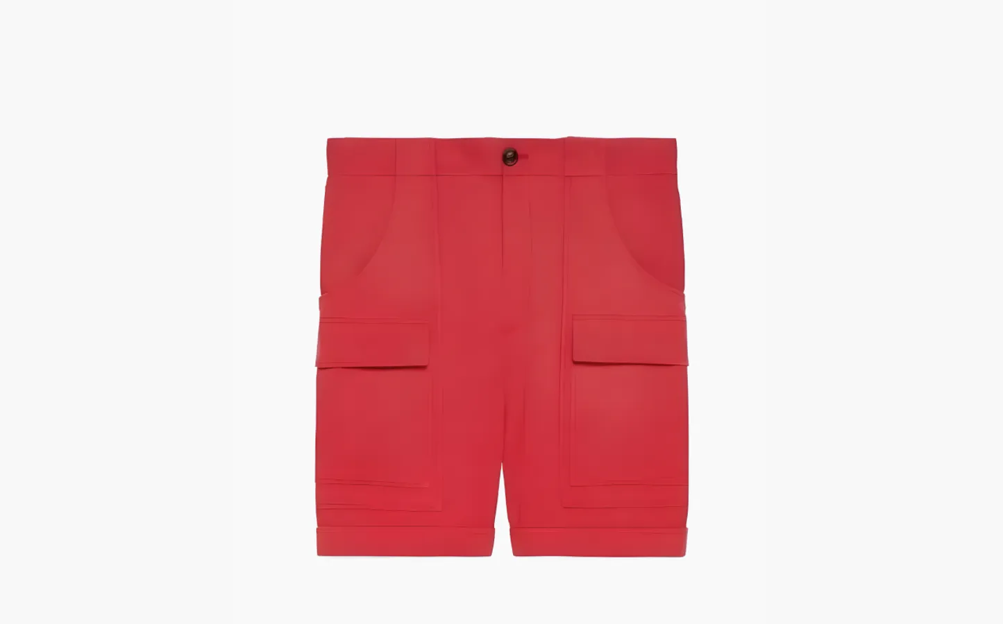 Gucci x The North Face Web Print Cotton Shorts «Red»