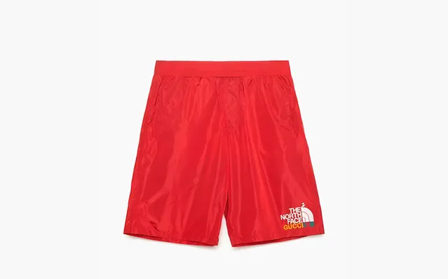 Одежда Gucci x The North Face Nylon Shorts «Red» krasnye 
