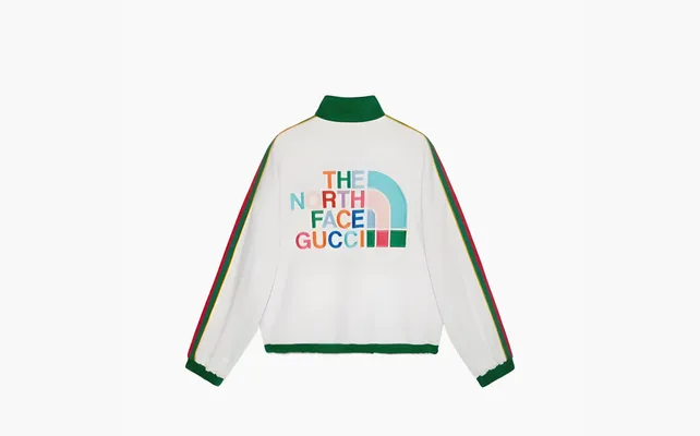  Gucci x The North Face Hooded Jacket «Ecru» belye