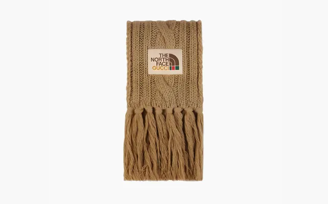 Аксессуары Gucci x The North Face Wool Scarf «Beige» bezhevye
