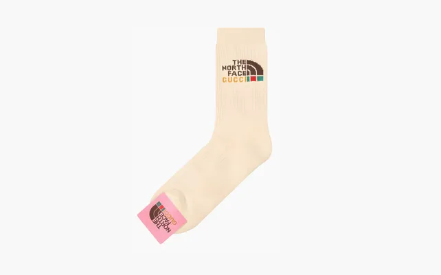 Аксессуары Gucci x The North Face Crew Socks «Cream» belye