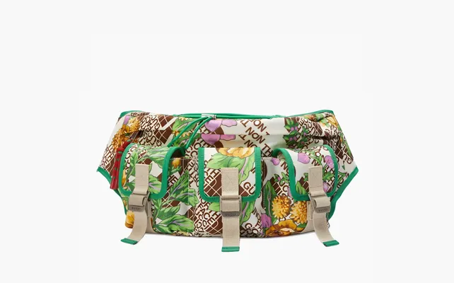 Сумки The North Face x Gucci Utility Beltpack «Floral Green» zelyenye