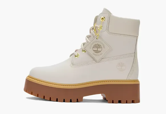 Обувь Timberland Stone Street 6 Inch Platform Waterproof Boot WMNS «Light Taupe» serye