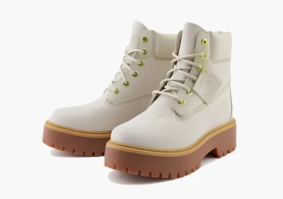 Обувь Timberland Stone Street 6 Inch Platform Waterproof Boot WMNS «Light Taupe» serye