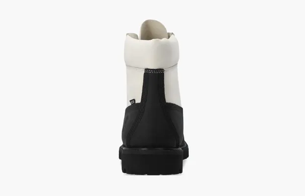 Обувь Timberland Premium 6 Inch Waterproof Boot «Black White» chyernye,belye