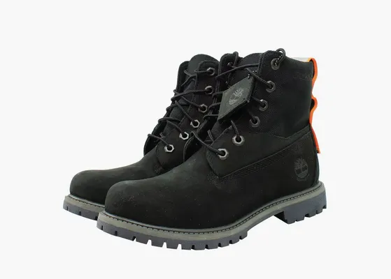 Обувь Timberland Rebotl 6 Inch Wide-Fit Boot WMNS «Black Nubuck» chyernye