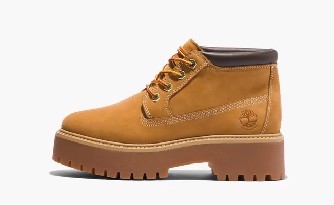 Обувь Timberland Stone Street Waterproof Chukka Platform Boots WMNS «Brown» коричневый